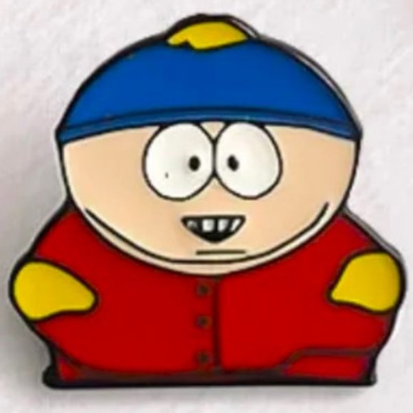 South Park Pin Eric Cartman Metal Enamel Humor TV Show Comedy Cartoon Bag Charm - Picture 1 of 1